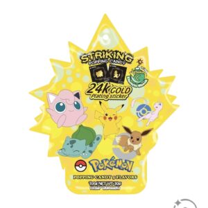 Pokémon: Striking Popping Candy 1 Pack with 24K Gold Sticker - Korean [Discontinued]