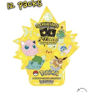 Pokémon: Striking Popping Candy 12-Pack Bundle with 24K Gold Sticker - Korean [Discontinued]