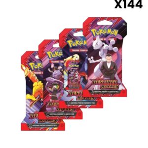 Pokémon TCG: Scarlet & Violet—Destined Rivals Sleeved Booster Pack Case – 144 Packs
