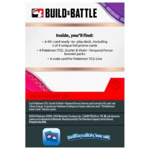 Alternative view of Pokémon TCG Scarlet & Violet Temporal Forces Build & Battle Box English