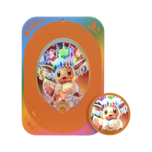 Alternative view of Pokémon TCG: Terastal Gathering Eevee Metal Storage Tin - Simplified Chinese