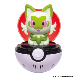 Alternative view of Takara Tomy: Pokémon - Pyoko Punyu "Press & Pop" Sprigatito Pokeball